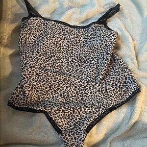 Women's Leopard Print Bodysuit